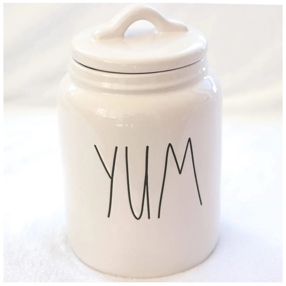 Rae Dunn by Magenta Yum Small Canister | 6.5" Tall x 4" Wide - Picture 1 of 3